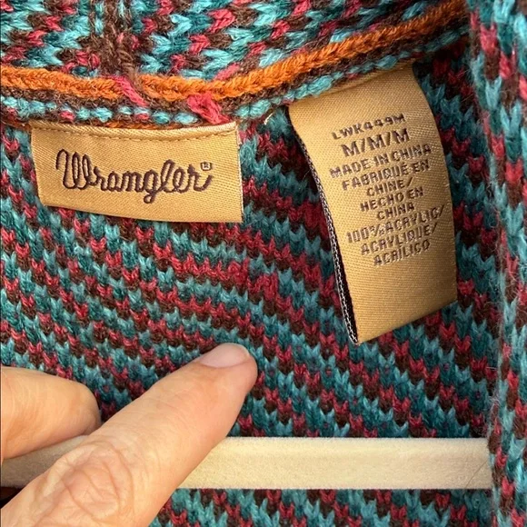Wrangler Teal and Brown women Cardigan - Picture 2 of 7